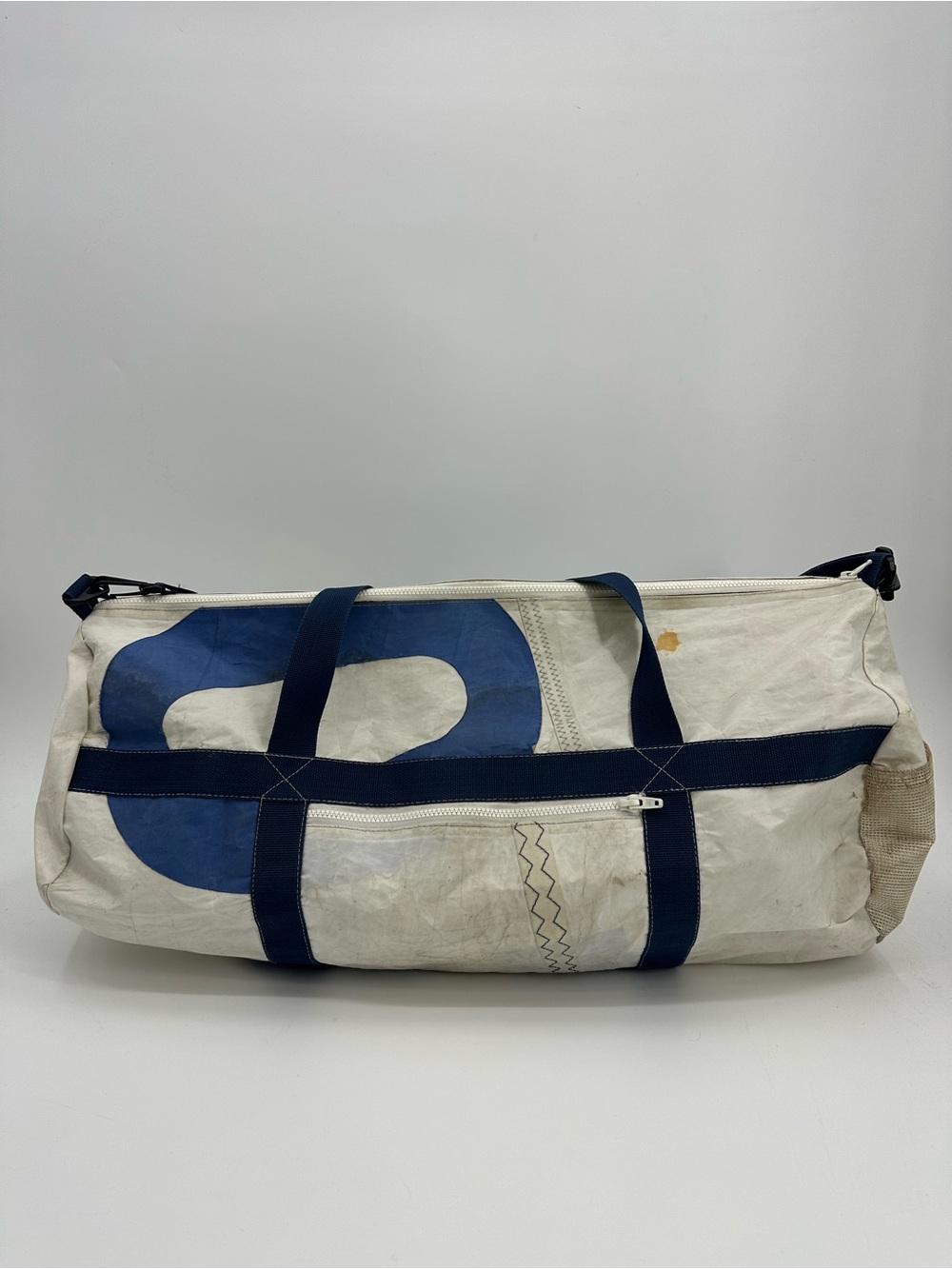 Navy & White Sailcloth Duffel Bag - Picture 1 of 16